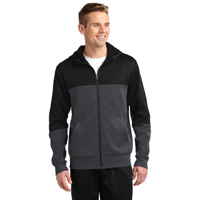 Adult Fleece Colorblock Jacket Thumbnail