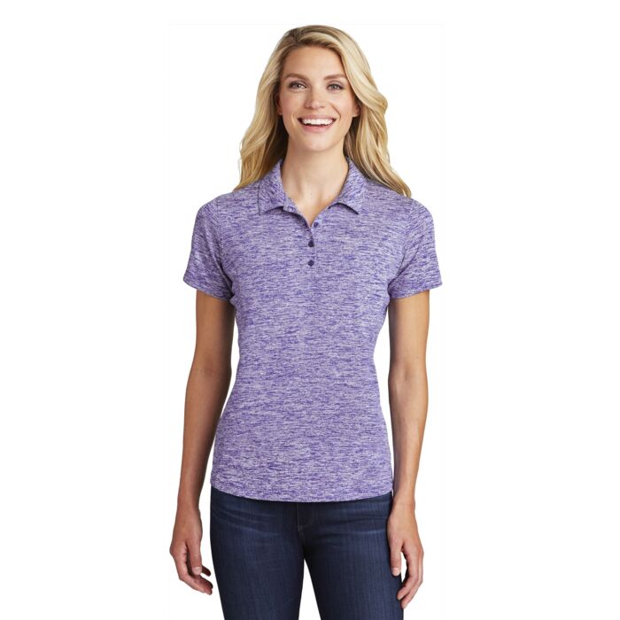 Ladies Electric Heather Polo Thumbnail
